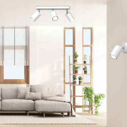 Kohtvalgusti BELLO 3xGU10/8W/230V valge