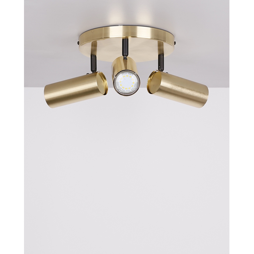 Kohtvalgusti COLLY 3xGU10/15W/230V kuldne