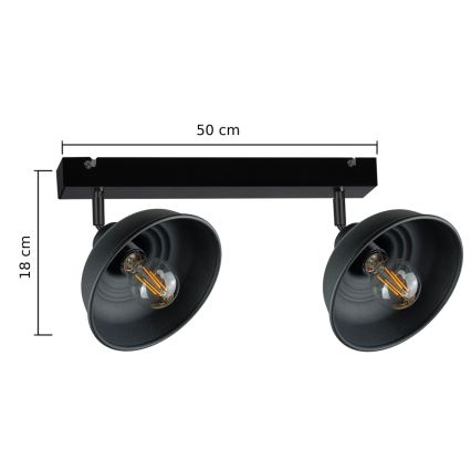 Kohtvalgusti FAUN 2xE27/60W/230V must