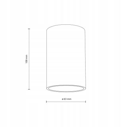 Kohtvalgusti FLARE 1xGU10/10W/230V 10 cm valge