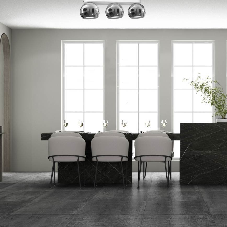 Kohtvalgusti GALAXY 3xGU10/8W/230V valge/läikiv kroom