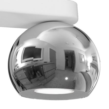 Kohtvalgusti GALAXY 3xGU10/8W/230V valge/läikiv kroom