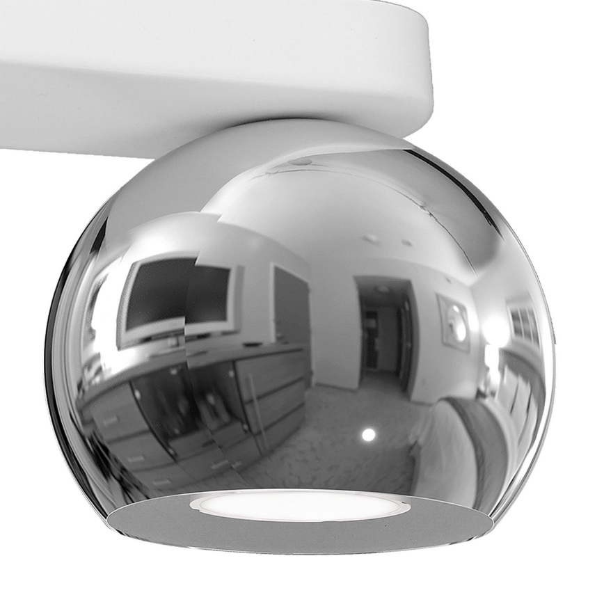 Kohtvalgusti GALAXY 3xGU10/8W/230V valge/läikiv kroom