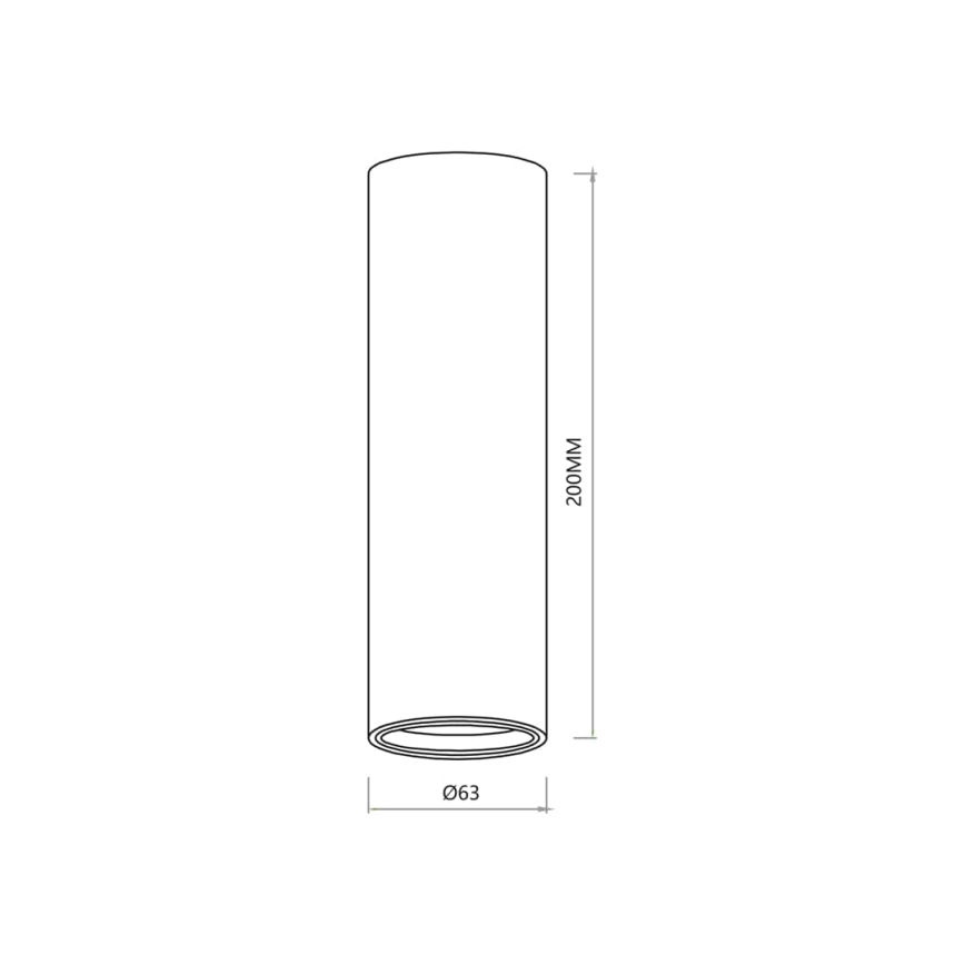 Kohtvalgusti GENESIS 1xGU10/8W/230V 20 cm valge