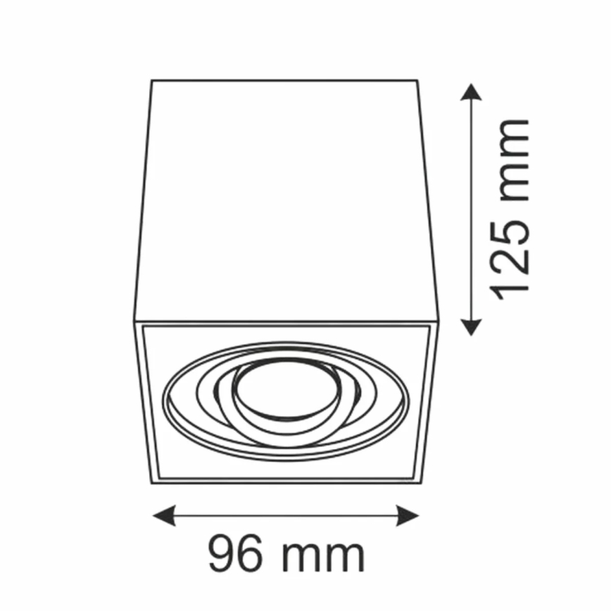 Kohtvalgusti HADAR Q1 1xGU10/10W/230V must