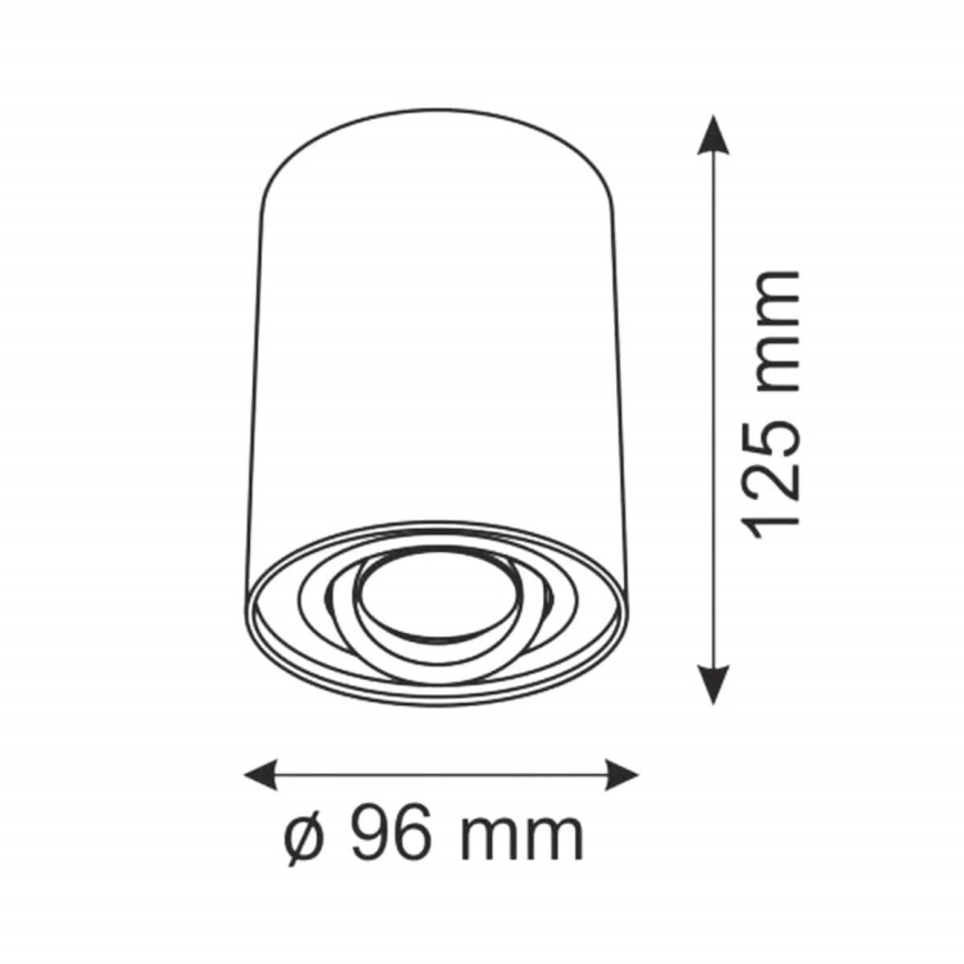 Kohtvalgusti HADAR R1 1xGU10/10W/230V valge