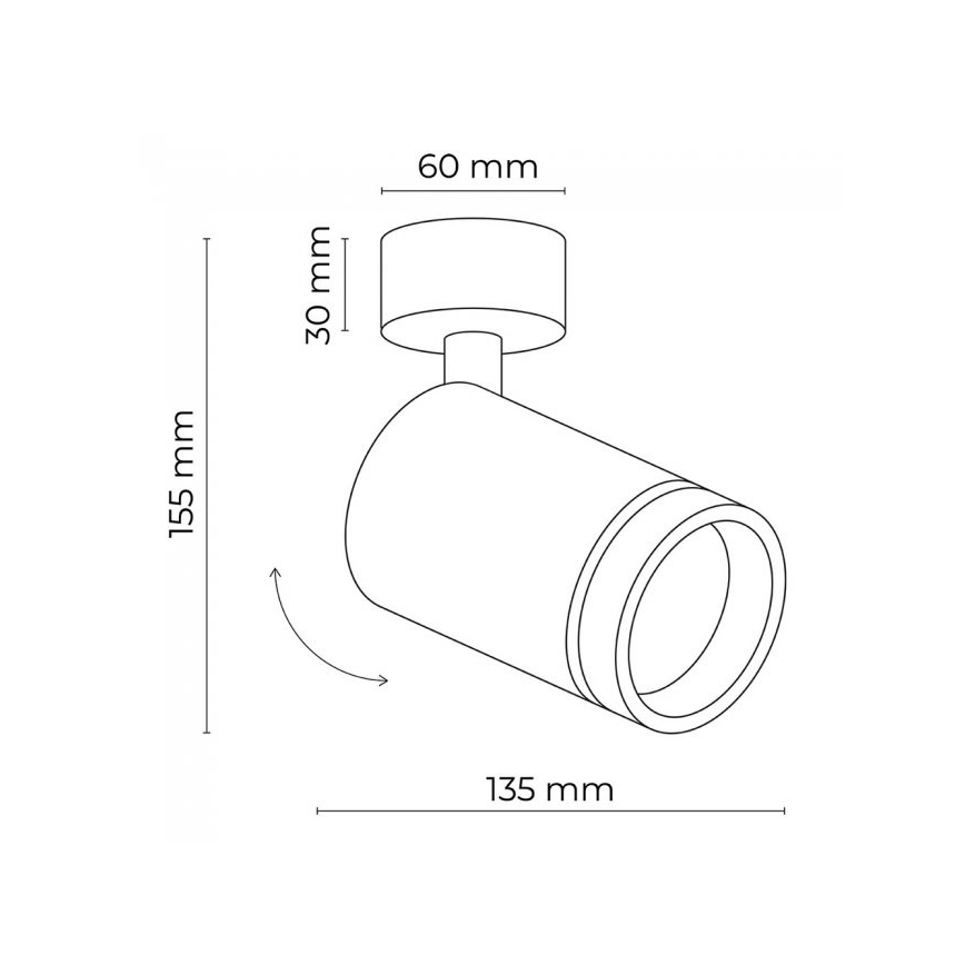 Kohtvalgusti JET 1xGU10/10W/230V must