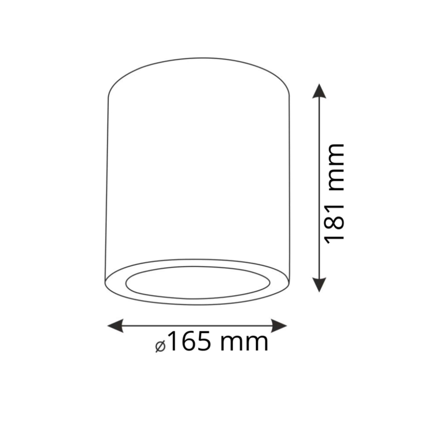 Kohtvalgusti JUPITER 1xE27/20W/230V d. 16,5 cm hall