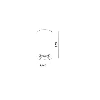 Kohtvalgusti lakke STOA 1xGU10/35W/230V