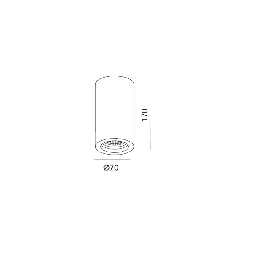 Kohtvalgusti lakke STOA 1xGU10/35W/230V