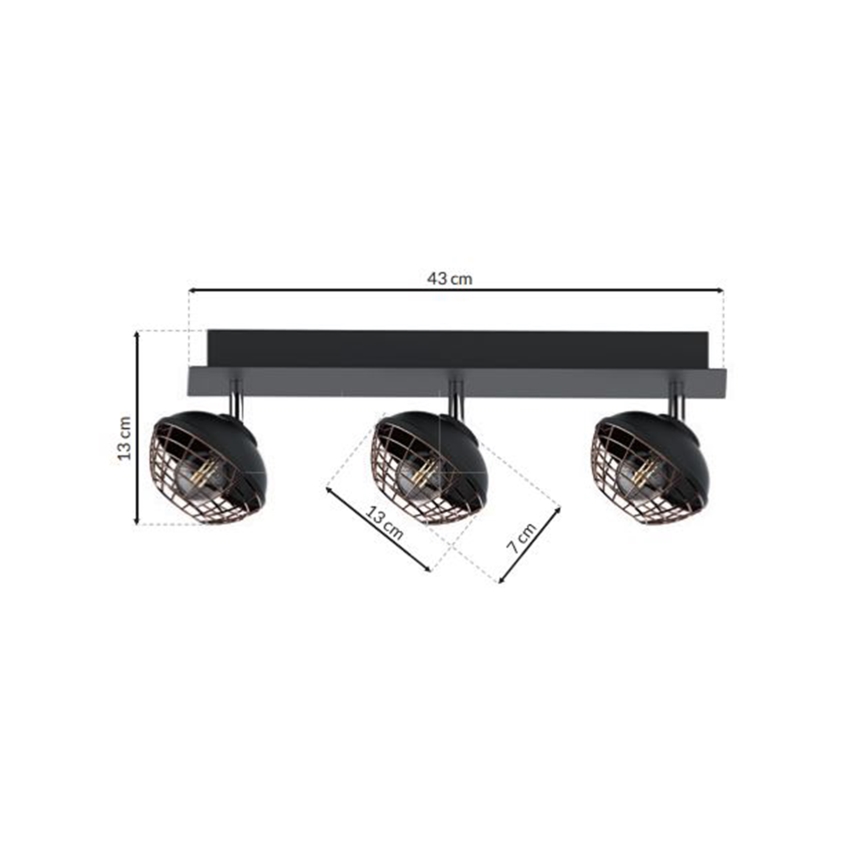 Kohtvalgusti LOGAN 3xE14/40W/230V