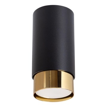 Kohtvalgusti NERO 1xGU10/10W/230V 12,5 cm must/kuldne