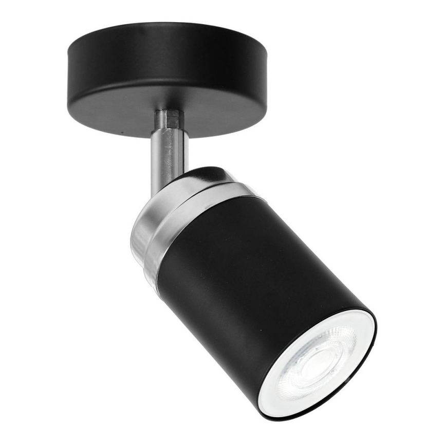 Kohtvalgusti RENO 1xGU10/8W/230V must/läikiv kroom