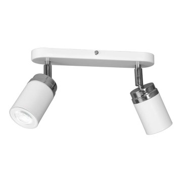 Kohtvalgusti RENO 2xGU10/8W/230V valge/läikiv kroom