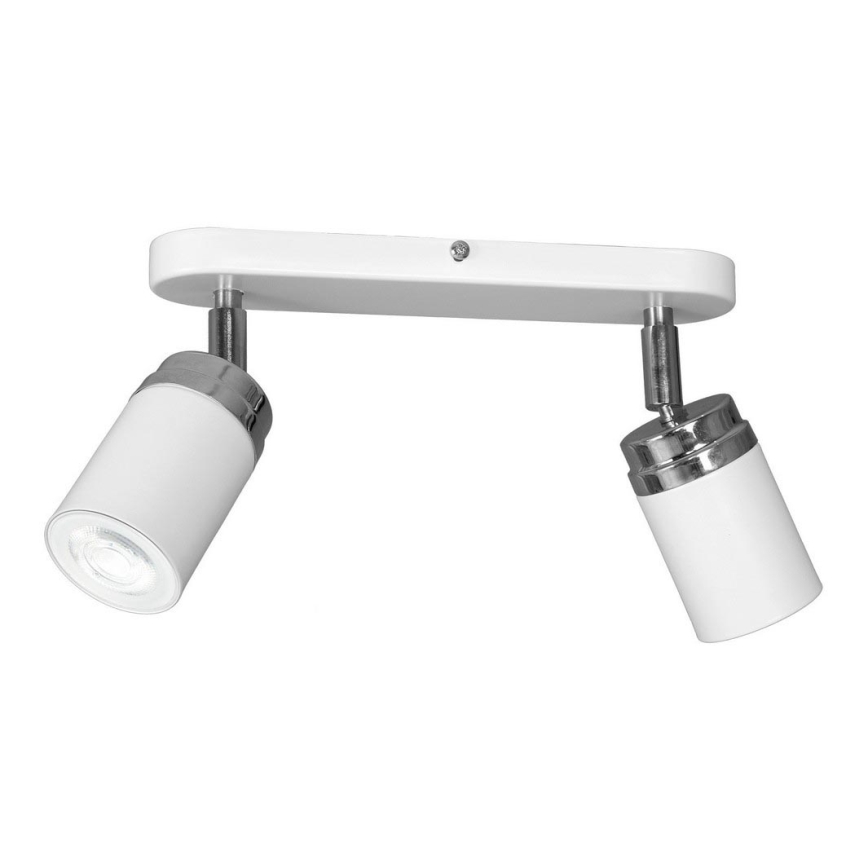 Kohtvalgusti RENO 2xGU10/8W/230V valge/läikiv kroom