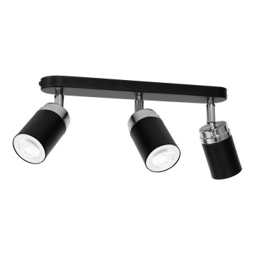 Kohtvalgusti RENO 3xGU10/8W/230V must/läikiv kroom