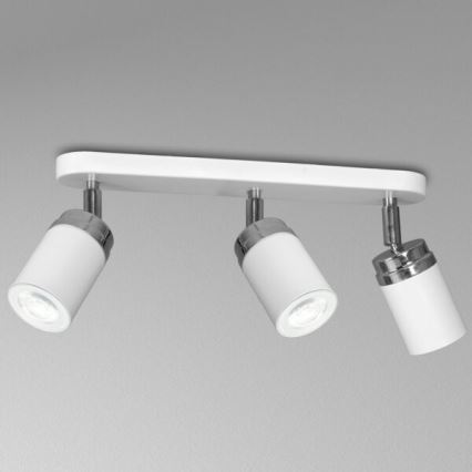 Kohtvalgusti RENO 3xGU10/8W/230V valge/läikiv kroom