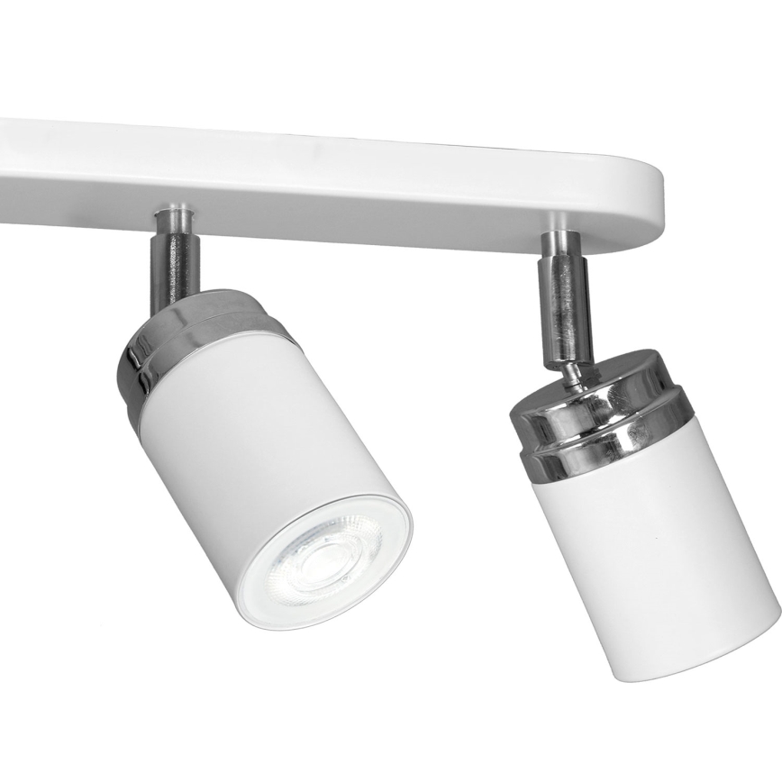Kohtvalgusti RENO 3xGU10/8W/230V valge/läikiv kroom