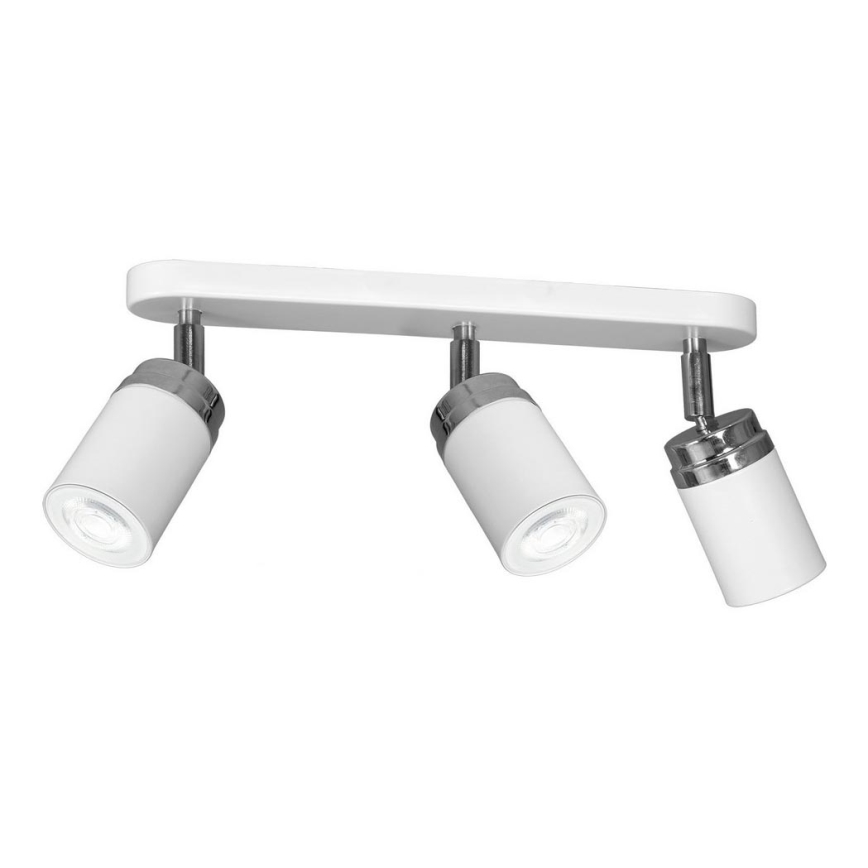 Kohtvalgusti RENO 3xGU10/8W/230V valge/läikiv kroom
