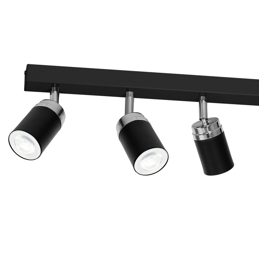 Kohtvalgusti RENO 6xGU10/60W/230V must/läikiv kroom