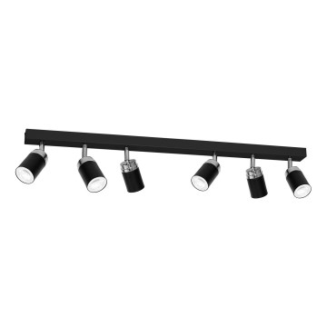 Kohtvalgusti RENO 6xGU10/60W/230V must/läikiv kroom