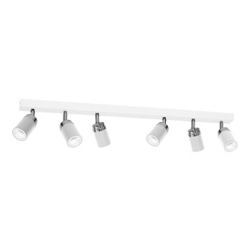Kohtvalgusti RENO 6xGU10/8W/230V valge/läikiv kroom