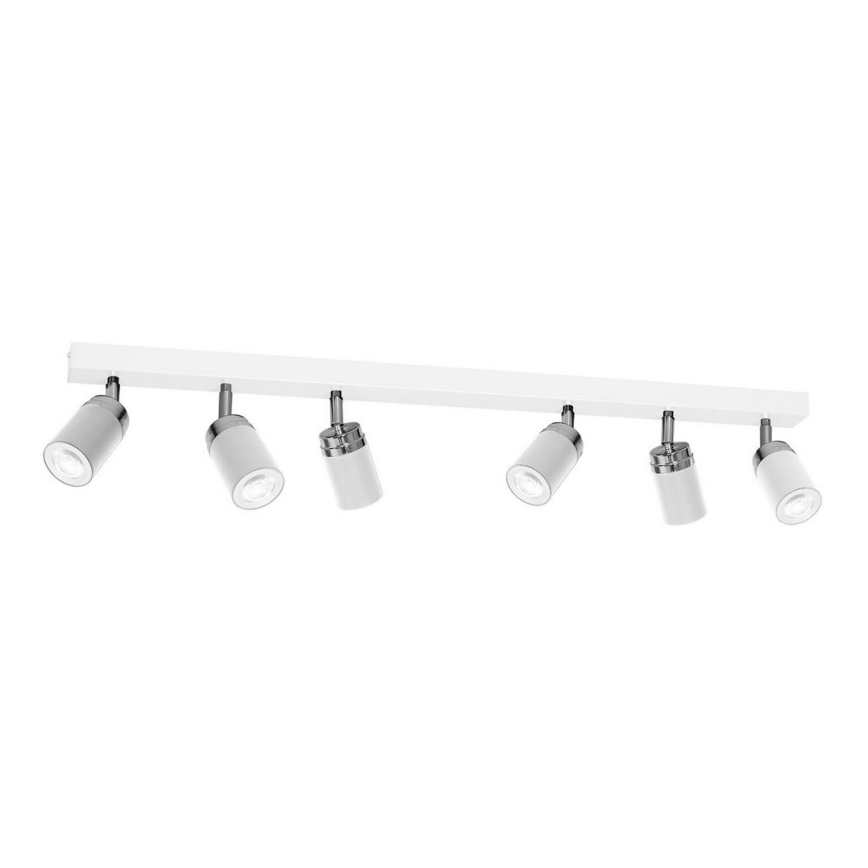 Kohtvalgusti RENO 6xGU10/8W/230V valge/läikiv kroom