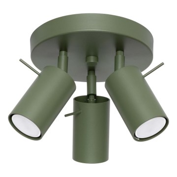 Kohtvalgusti RING 3xGU10/10W/230V roheline