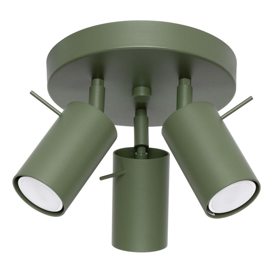 Kohtvalgusti RING 3xGU10/10W/230V roheline