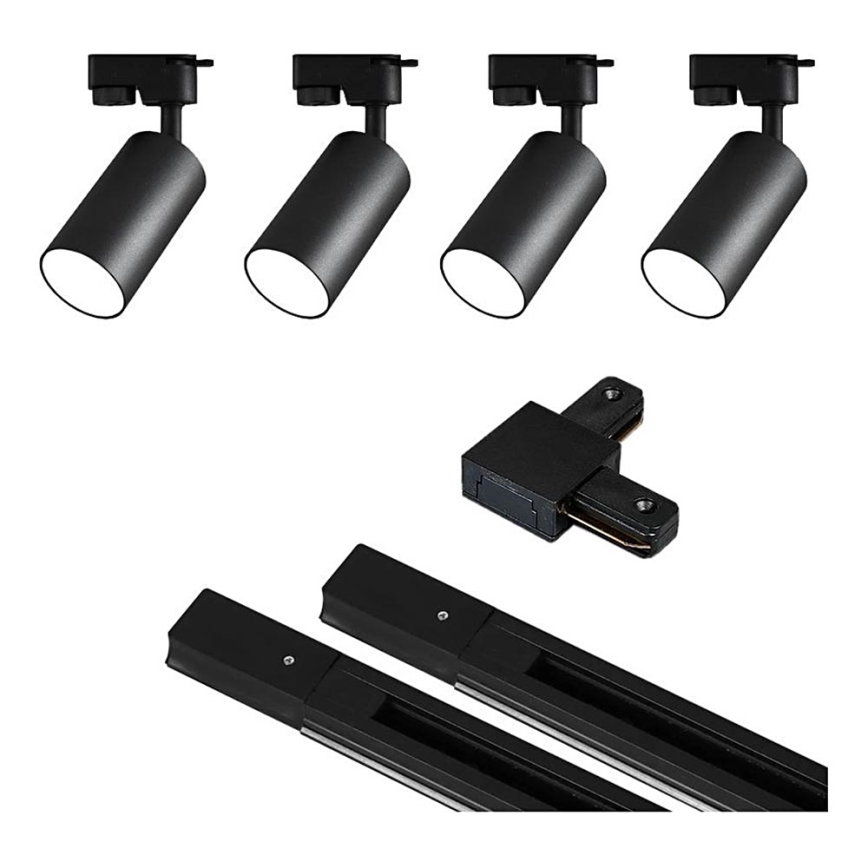 Kohtvalgusti rööbassüsteemi 4xGU10/25W/230V 2 m must