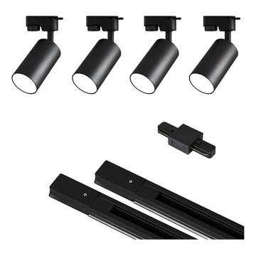 Kohtvalgusti rööbassüsteemi 4xGU10/25W/230V must