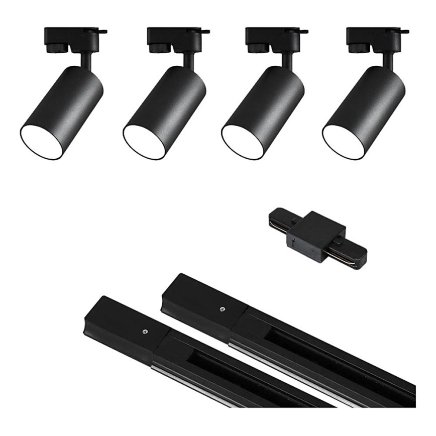 Kohtvalgusti rööbassüsteemi 4xGU10/25W/230V must