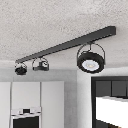 Kohtvalgusti rööbassüsteemi LUGAR AR111 3xGU10/25W/230V must