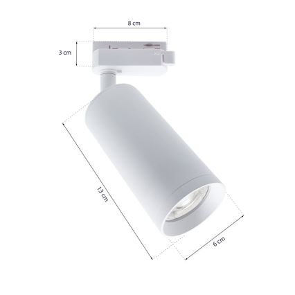 Kohtvalgusti rööbassüsteemi MICA 3xGU10/25W/230V valge