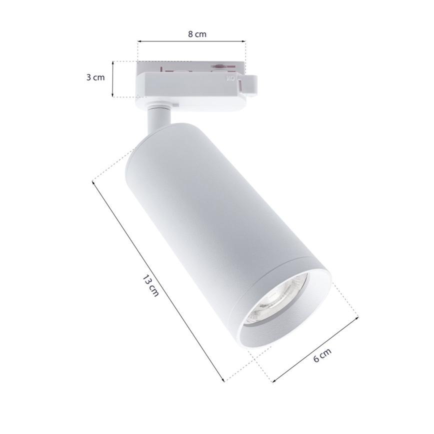 Kohtvalgusti rööbassüsteemi MICA 3xGU10/25W/230V valge