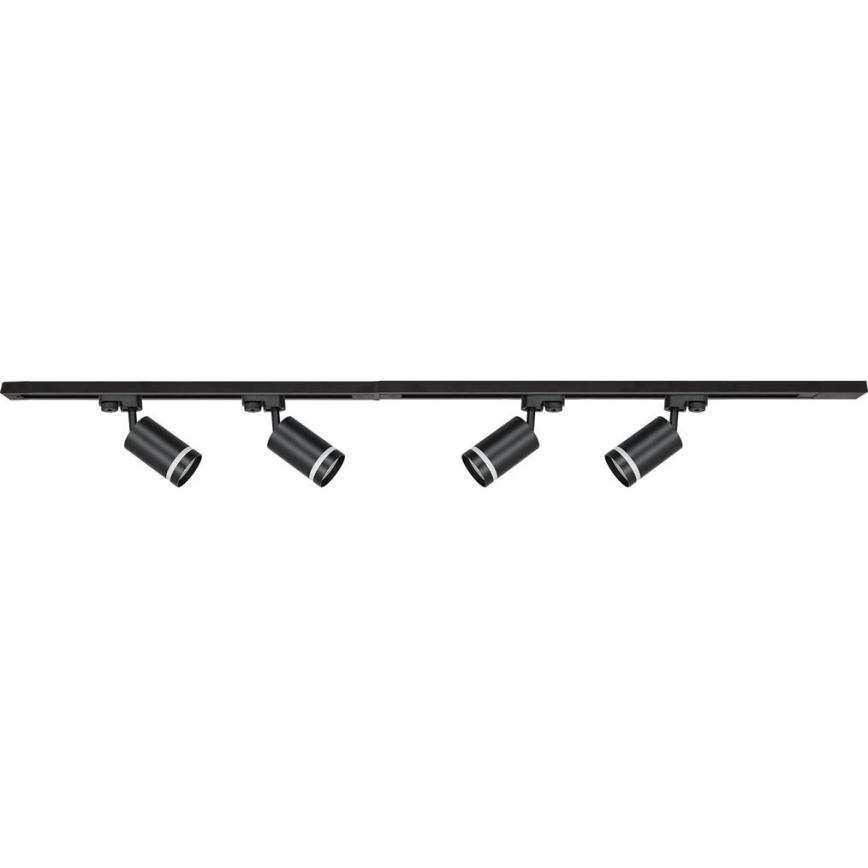 Kohtvalgusti rööbassüsteemi PIPE 4xGU10/10W/230V 2x1m must