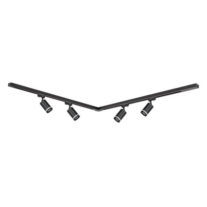 Kohtvalgusti rööbassüsteemi PIPE 4xGU10/10W/230V 2x1m must