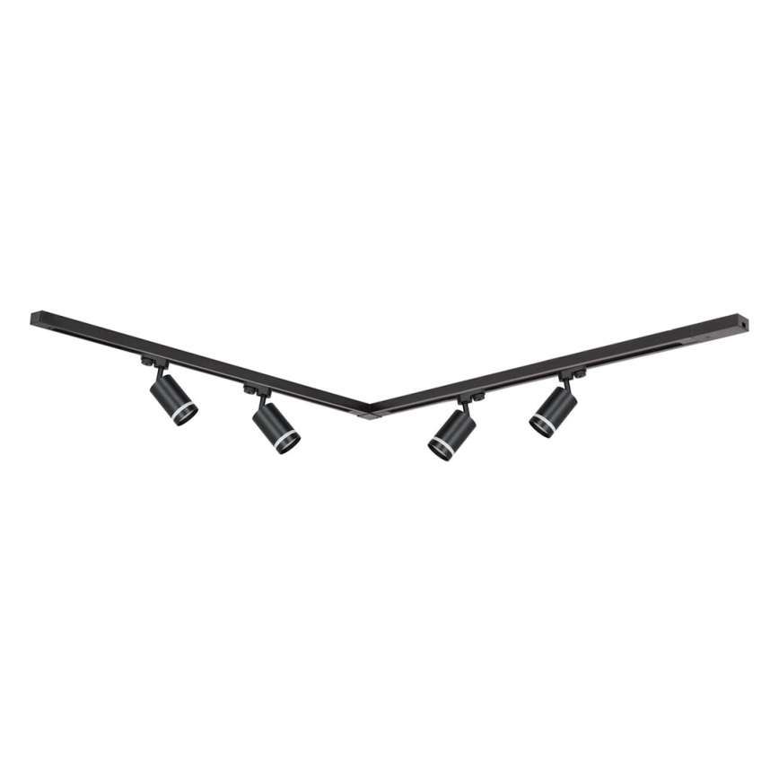 Kohtvalgusti rööbassüsteemi PIPE 4xGU10/10W/230V 2x1m must