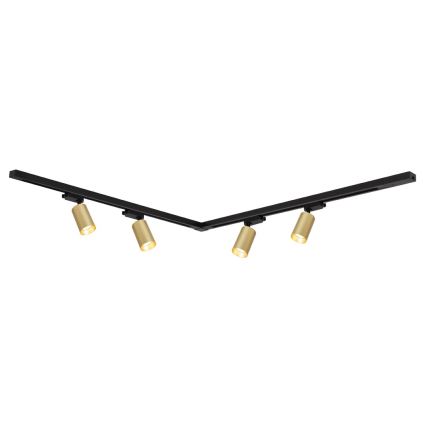 Kohtvalgusti rööbassüsteemi PIPE 4xGU10/10W/230V kuldne/must