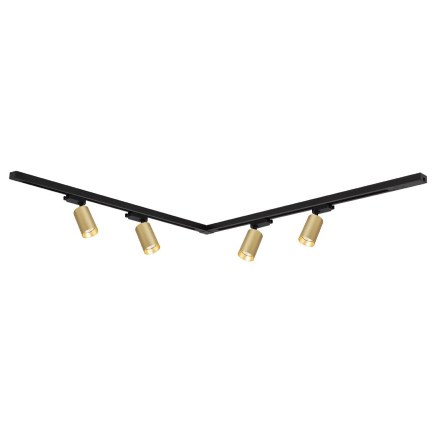 Kohtvalgusti rööbassüsteemi PIPE 4xGU10/10W/230V kuldne/must
