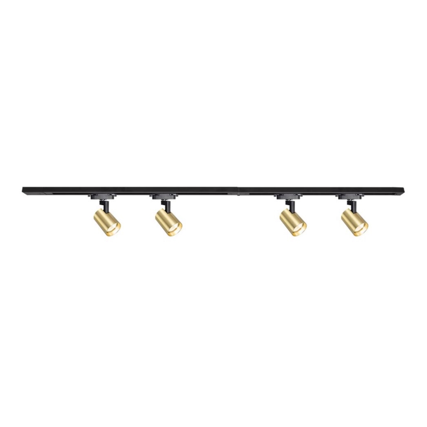 Kohtvalgusti rööbassüsteemi VOLF 4xGU10/10W/230V kuldne/must