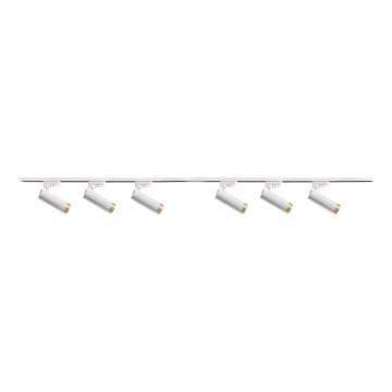 Kohtvalgusti rööbassüsteemile FADO 6xGU10/10W/230V + 2x1 m rööbassüsteem valge