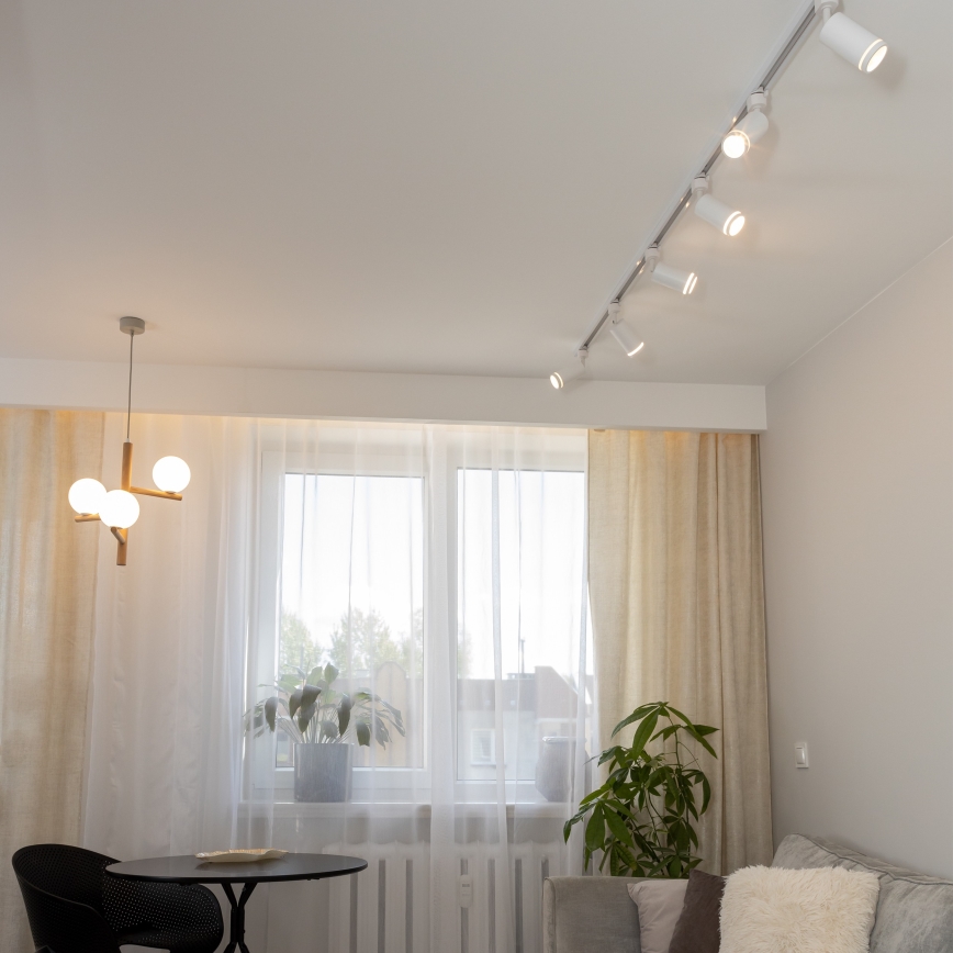 Kohtvalgusti ühefaasilise rööbassüsteemi jaoks JET RING 1xGU10/10W/230V valge