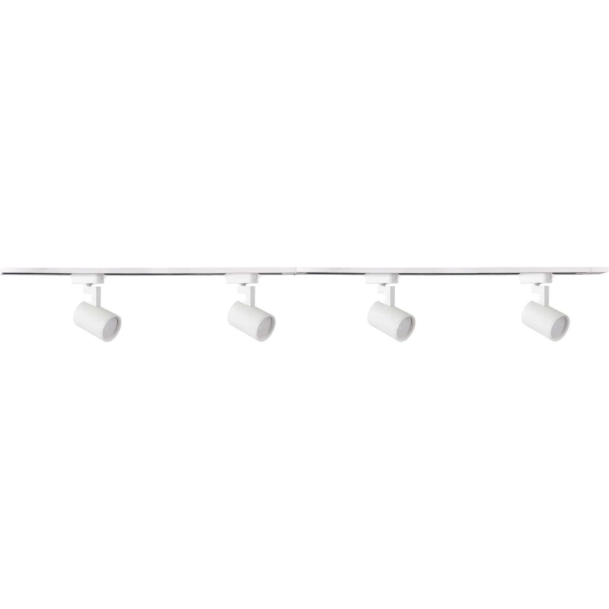 Kohtvalgusti rööbassüsteemile LYNX 4xGU10/10W/230V + 2 x 75 cm rööbassüsteem valge