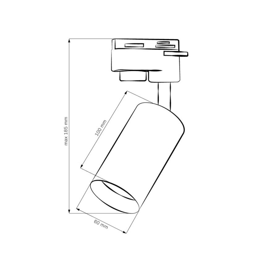Kohtvalgusti rööbassüsteemile MARIBEL 1xGU10/10W/230V kuldne