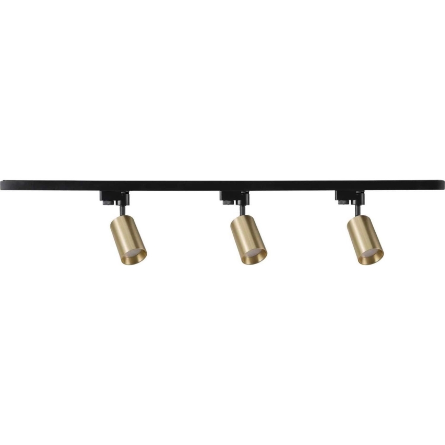 Kohtvalgusti rööbassüsteemile MARIBEL 3xGU10/10W/230V +1 m rööbassüsteem kuldne