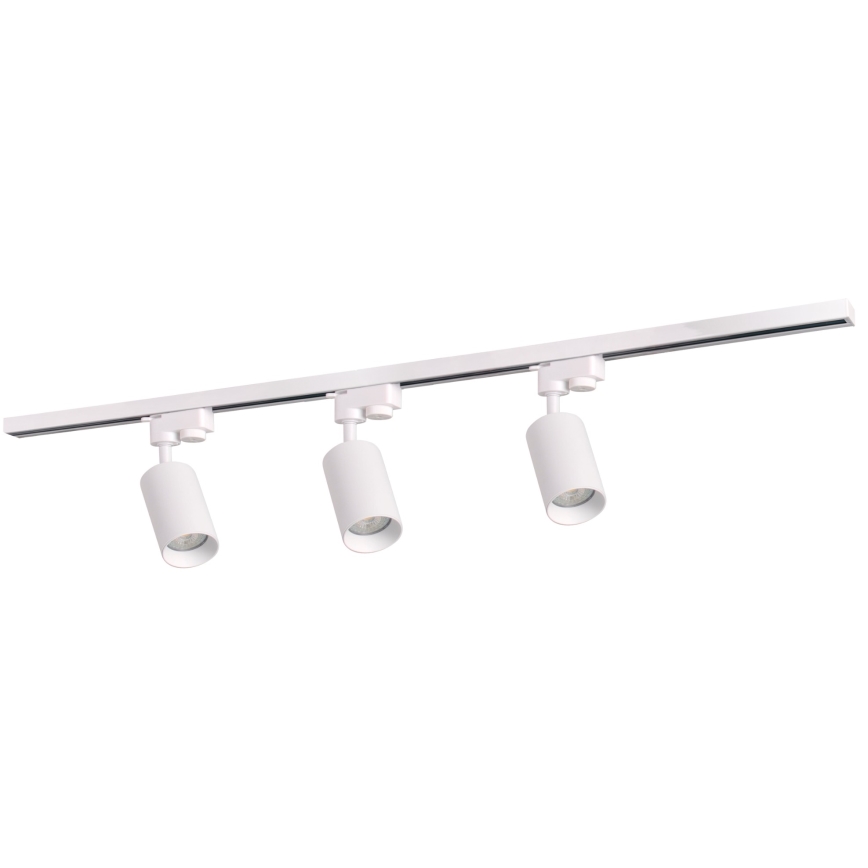 Kohtvalgusti rööbassüsteemile MARIBEL 3xGU10/10W/230V +1 m siin süsteem valge