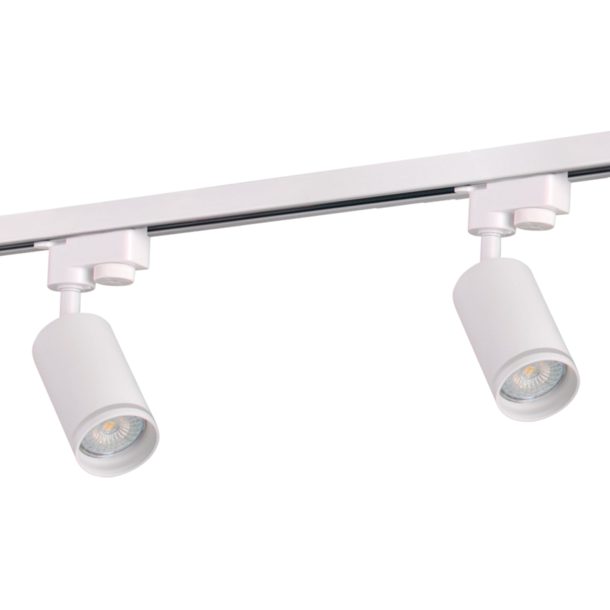 Kohtvalgusti rööbassüsteemile PARIIS 3xGU10/10W/230V + 1 m siin süsteem valge