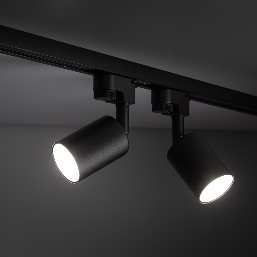 Kohtvalgusti ühefaasilise rööbassüsteemi jaoks TOP 1xGU10/10W/230V must
