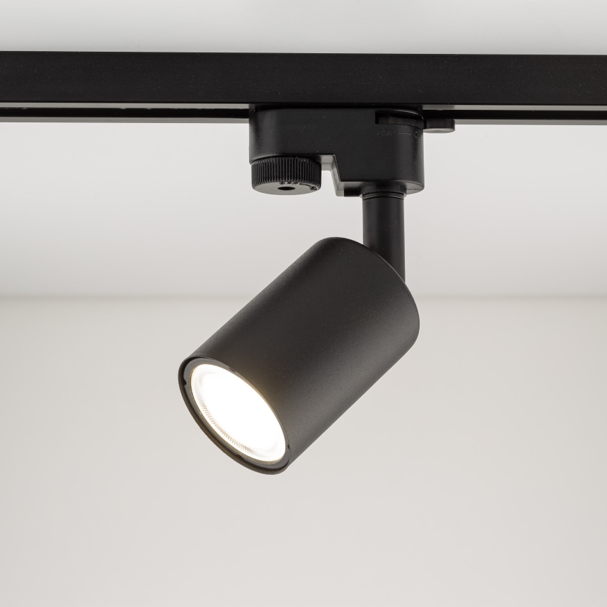 Kohtvalgusti ühefaasilise rööbassüsteemi jaoks TOP 1xGU10/10W/230V must